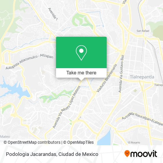 Podologia Jacarandas map