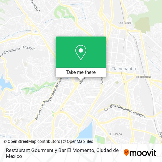 Restaurant Gourment y Bar El Momento map
