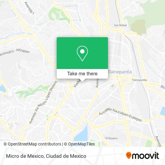 Mapa de Micro de Mexico