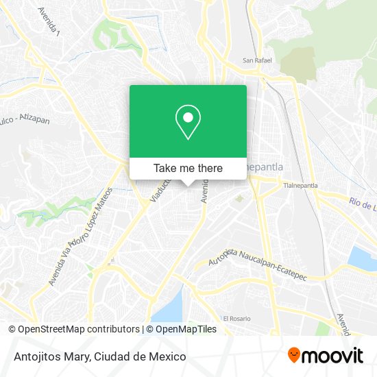 Antojitos Mary map