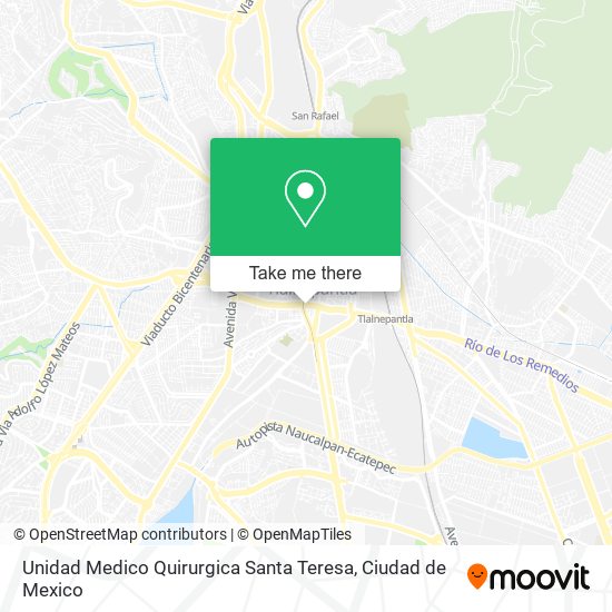 Unidad Medico Quirurgica Santa Teresa map