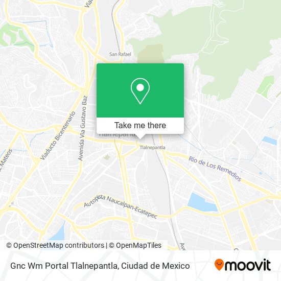Mapa de Gnc Wm Portal Tlalnepantla