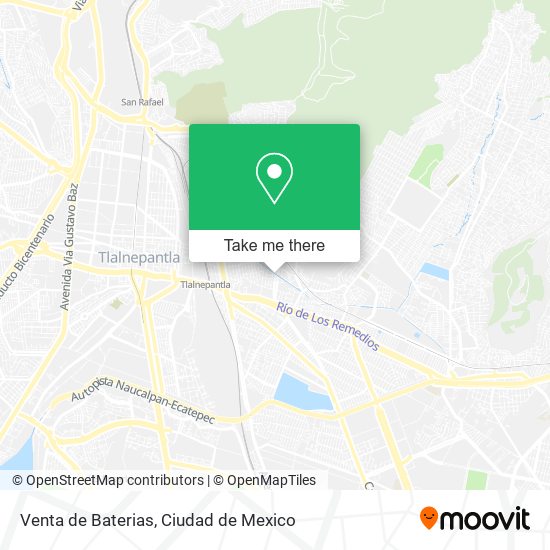 Mapa de Venta de Baterias