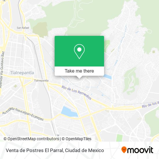 Mapa de Venta de Postres El Parral