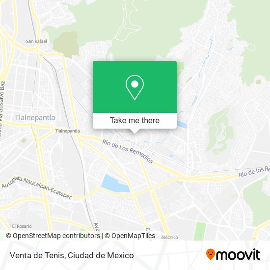 Venta de Tenis map