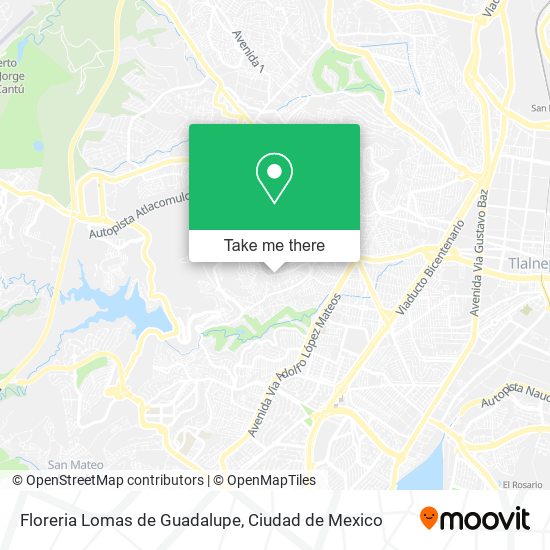 Floreria Lomas de Guadalupe map