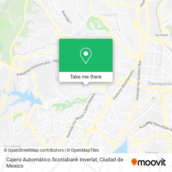 Mapa de Cajero Automático Scotiabank Inverlat