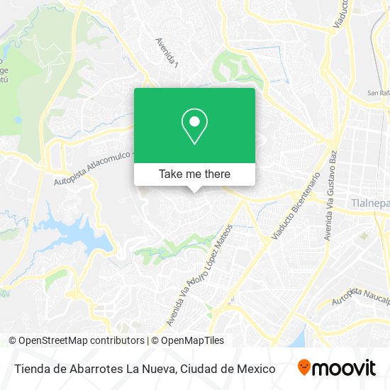 Mapa de Tienda de Abarrotes La Nueva