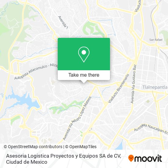 Asesoria Logistica Proyectos y Equipos SA de CV map
