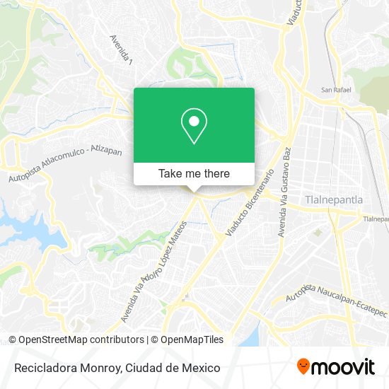 Mapa de Recicladora Monroy