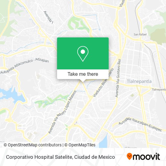 Corporativo Hospital Satelite map