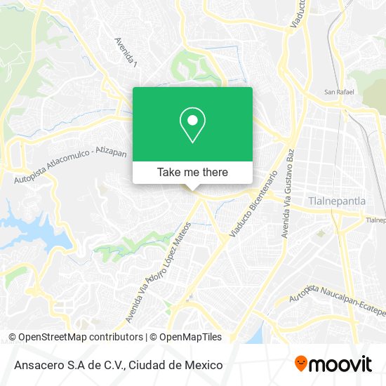 Ansacero S.A de C.V. map