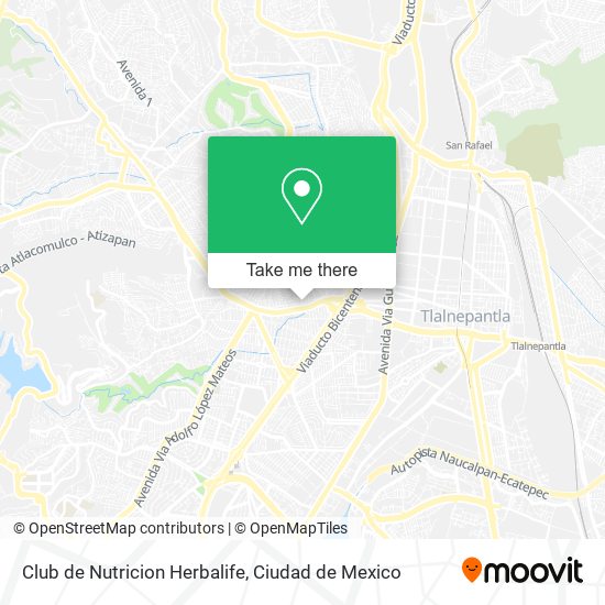 Mapa de Club de Nutricion Herbalife