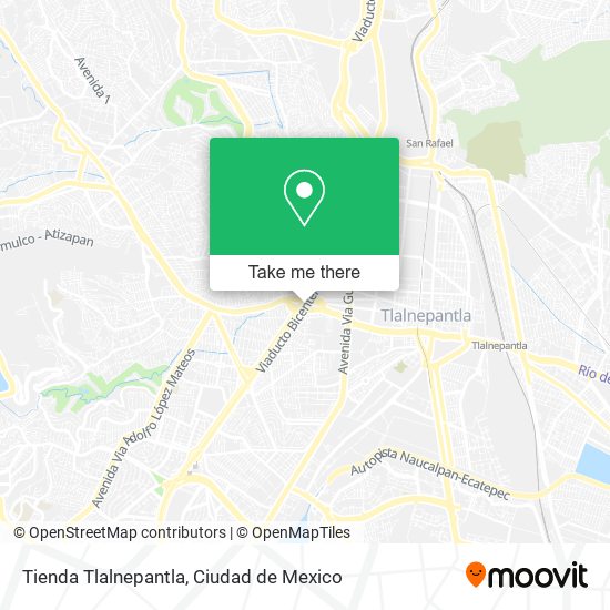 Mapa de Tienda Tlalnepantla