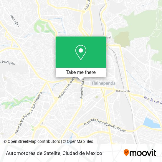 Automotores de Satelite map