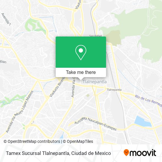 Tamex Sucursal Tlalnepantla map