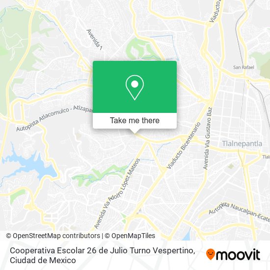 Cooperativa Escolar 26 de Julio Turno Vespertino map