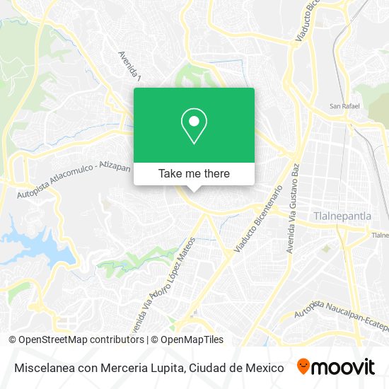 Mapa de Miscelanea con Merceria Lupita