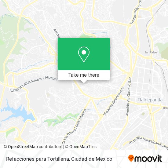 Refacciones para Tortilleria map
