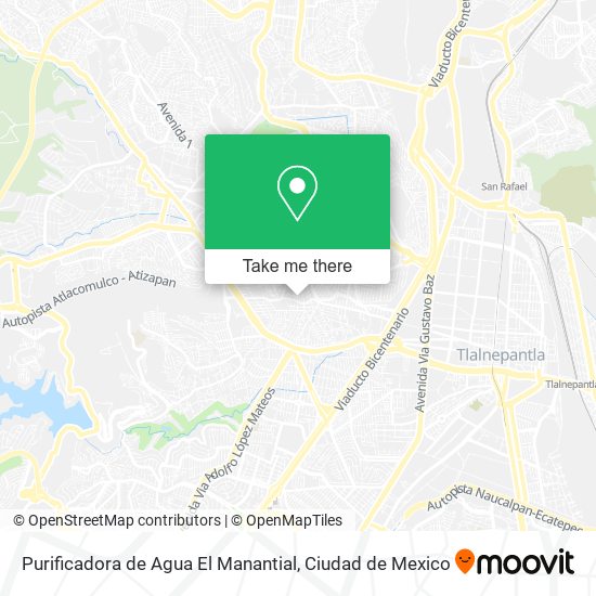 Purificadora de Agua El Manantial map