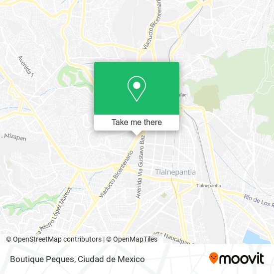 Mapa de Boutique Peques