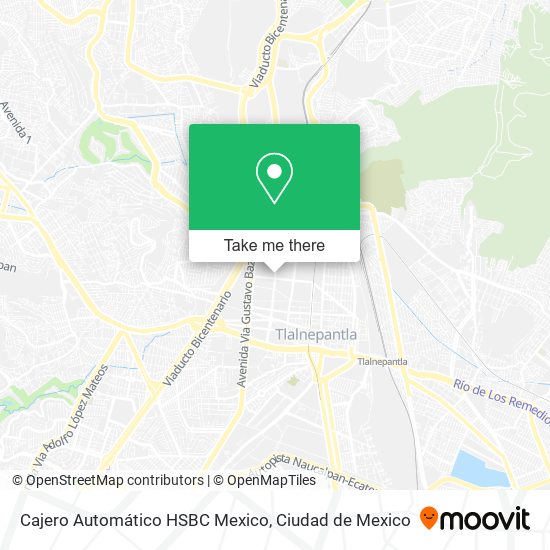 Mapa de Cajero Automático HSBC Mexico