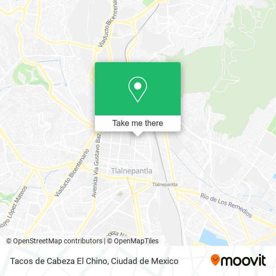 Tacos de Cabeza El Chino map