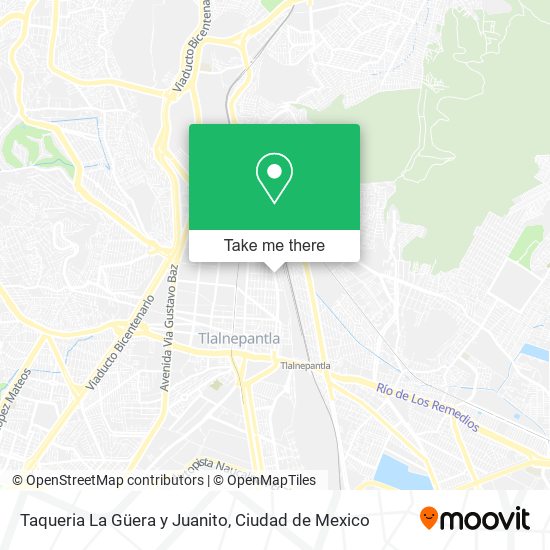 Mapa de Taqueria La Güera y Juanito