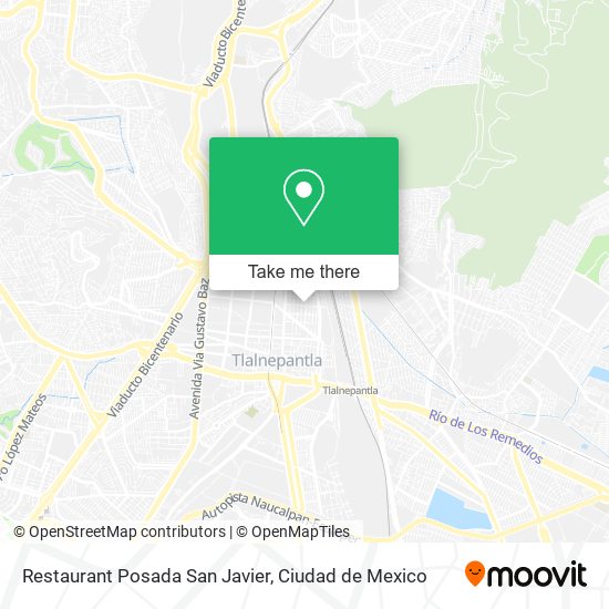 Restaurant Posada San Javier map