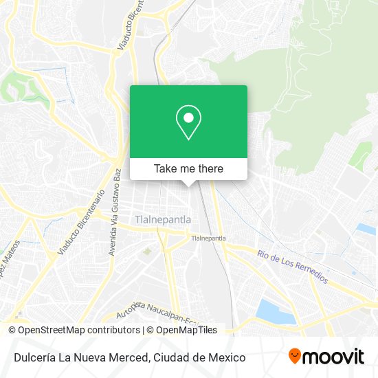 Mapa de Dulcería La Nueva Merced