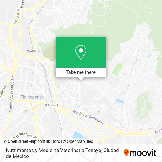 Mapa de Nutrimentos y Medicina Veterinaria Tenayo