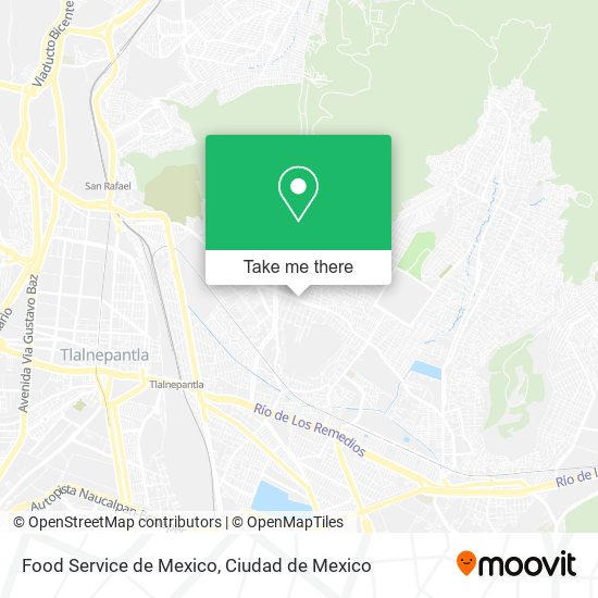 Food Service de Mexico map