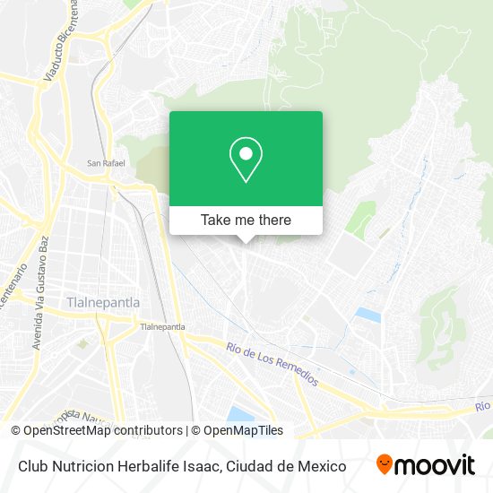 Club Nutricion Herbalife Isaac map