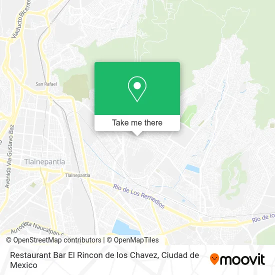 Restaurant Bar El Rincon de los Chavez map