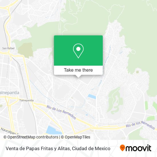 Venta de Papas Fritas y Alitas map