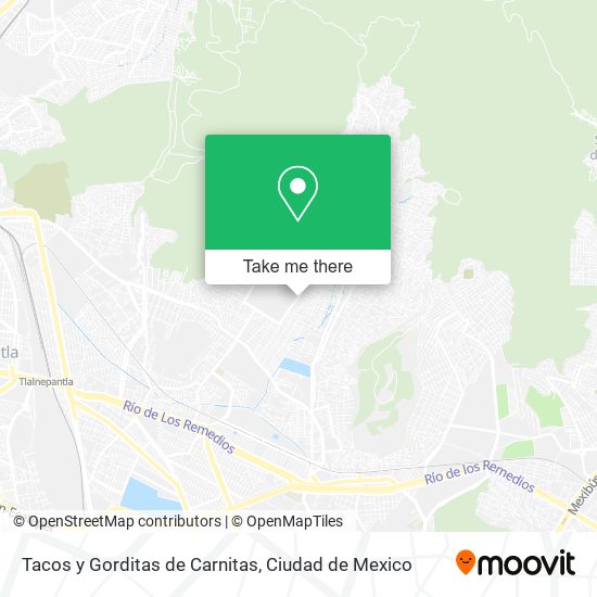 Mapa de Tacos y Gorditas de Carnitas