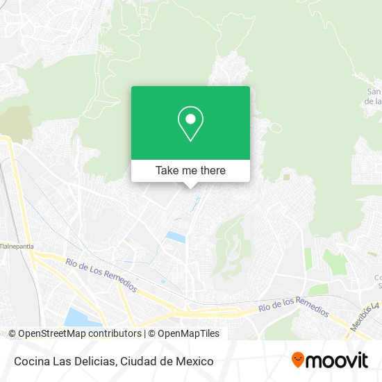 Cocina Las Delicias map