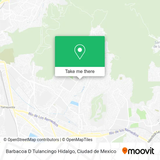 Barbacoa D Tulancingo Hidalgo map