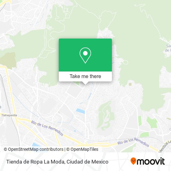 Tienda de Ropa La Moda map