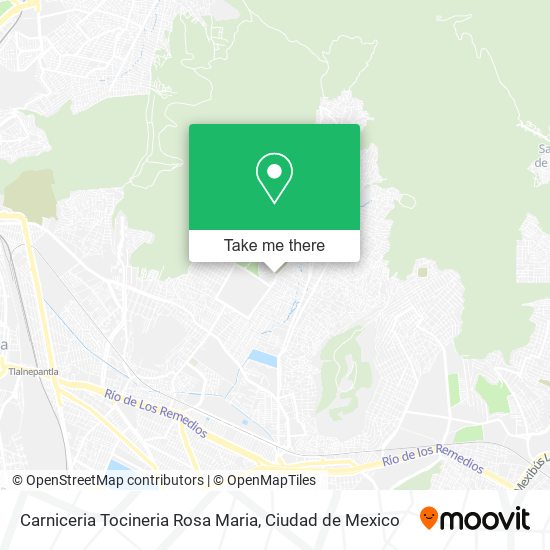 Mapa de Carniceria Tocineria Rosa Maria