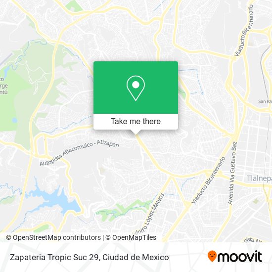 Mapa de Zapateria Tropic Suc 29