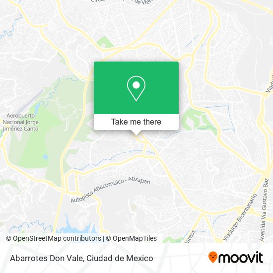 Abarrotes Don Vale map