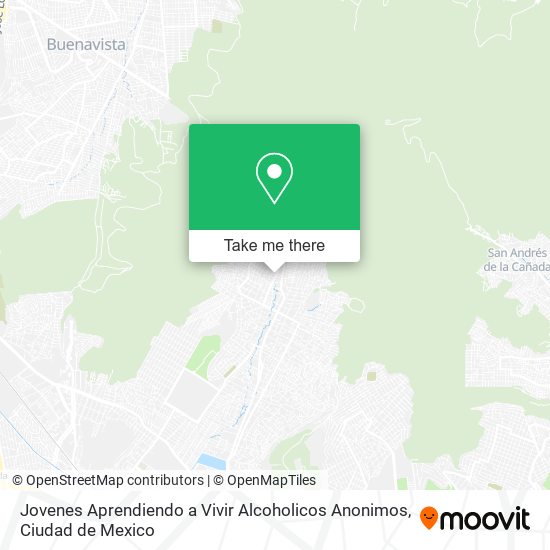 Jovenes Aprendiendo a Vivir Alcoholicos Anonimos map