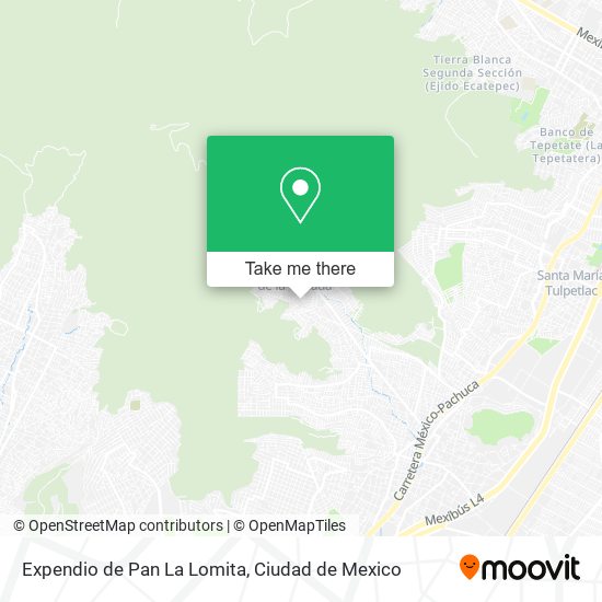 Mapa de Expendio de Pan La Lomita