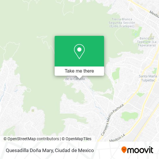 Quesadilla Doña Mary map