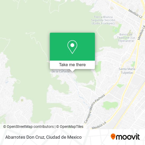 Abarrotes Don Cruz map