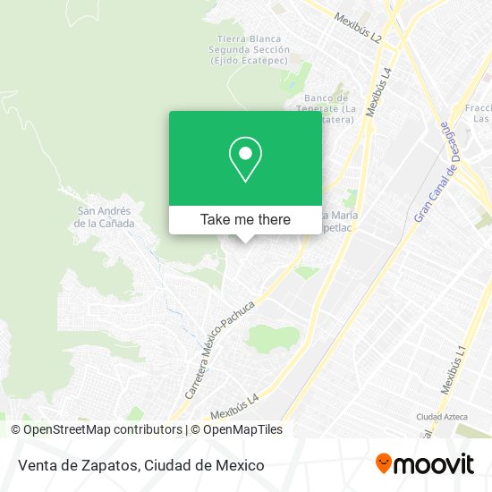 Venta de Zapatos map