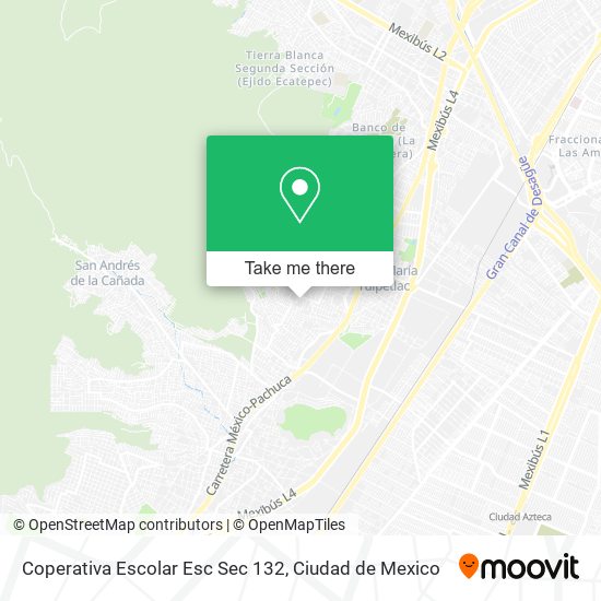 Coperativa Escolar Esc Sec 132 map