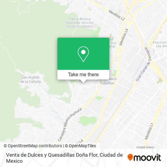 Venta de Dulces y Quesadillas Doña Flor map