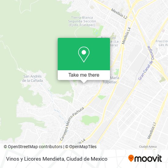 Vinos y Licores Mendieta map